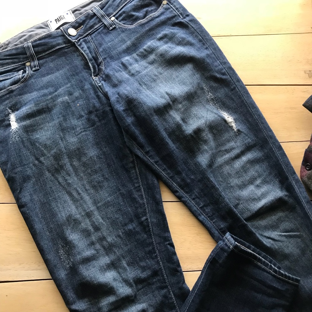 Paige Jimmy Jimmy Skinny Distressed Jeans 👖 - Picture 3 of 5